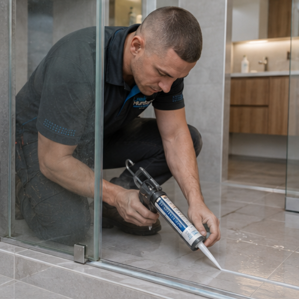 Specialist repairing shower grout and tiles